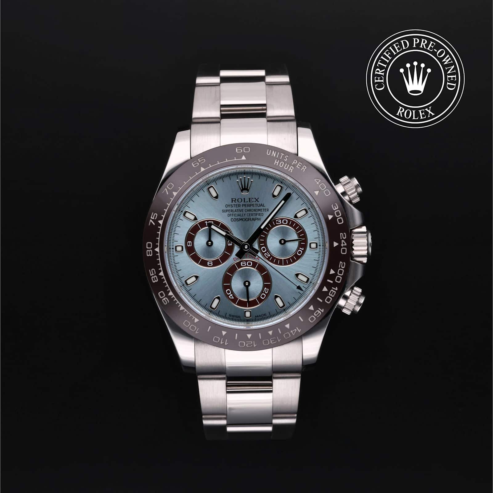 時計 ROLEX Oyster Perpetual Cosmograph Rolex Certified Pre-Owned Cosmograph Daytona 40 mm in Platinum
